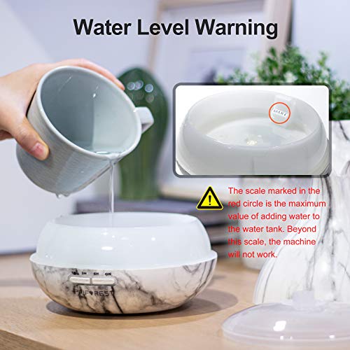 PRIFOREST USB Essential Oil Diffuser – 400ml Ultrasonic Aromatherapy Diffuser for Essential Oil- 4 Timer and Auto-Off… - Image 7