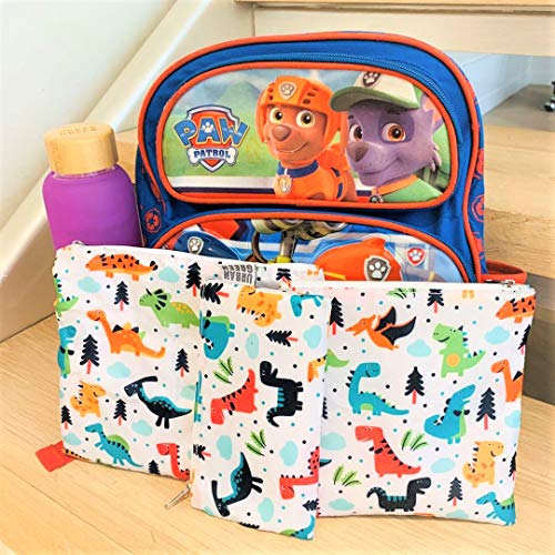 Reusable Sandwich Snack Bags for kids Urban Green, Sandwich bags zipper