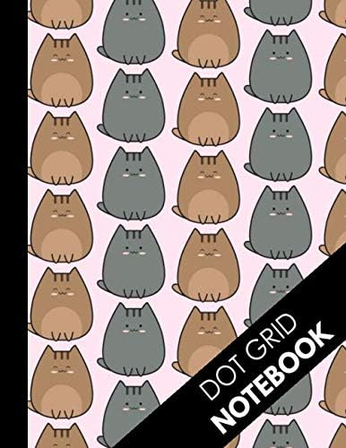 Dot Grid Notebook: Cat Gifts for Cat Lovers: Awesome Cat Doodle Dot Grid Journal: Large Dotted Paper Book ( Bullet Grid Notebook ) Paperback – 17 Aug 2019
