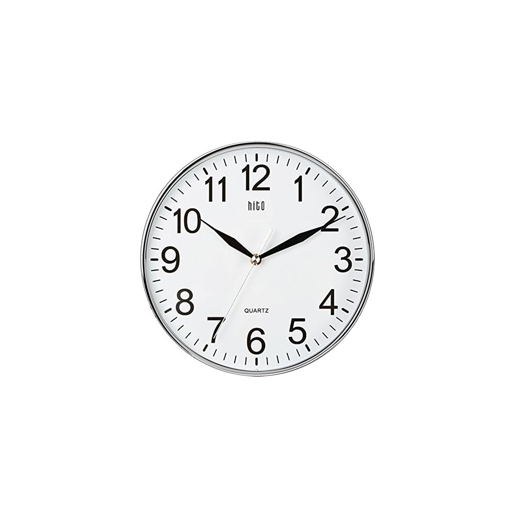 HITO Silent NonTicking Wall Clock 10 Inches LAVORIST