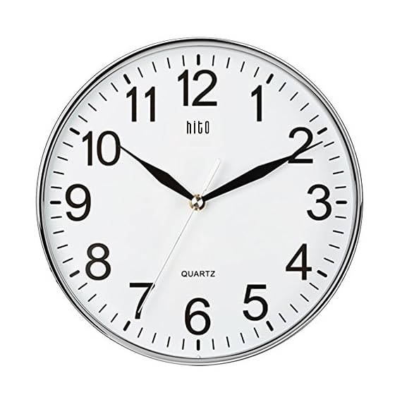 HITO Silent NonTicking Wall Clock 10 Inches LAVORIST