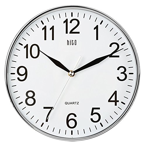 HITO Silent NonTicking Wall Clock 10 Inches LAVORIST