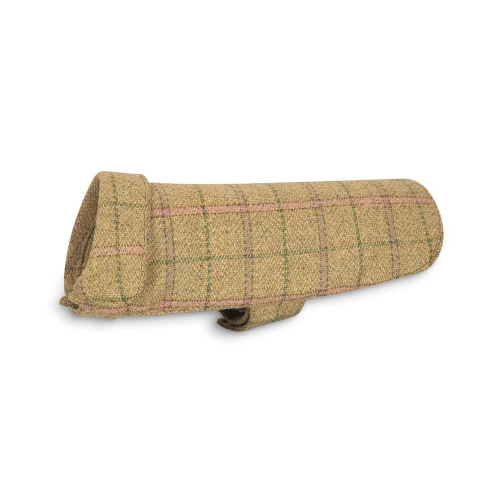 WALKER AND HAWKES - Derby Tweed Alfie Dog Coat - Beige Check - Medium