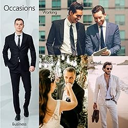 UNINUKOO Men Suits Slim Fit 3 Piece 1 Button