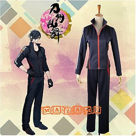Amazon 刀剣乱舞 燭台切光忠 内番 スタンドカラー トレーニングウェア ジャージ 舞台装 演出服 コスプレ衣装 変装 仮装 コスチューム 男性m コスプレ 仮装 通販