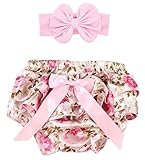 Toptim Baby Girl's Bloomer + Headband Set