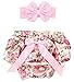 Toptim Baby Girl's Bloomer + Headband Set (2 Pack)