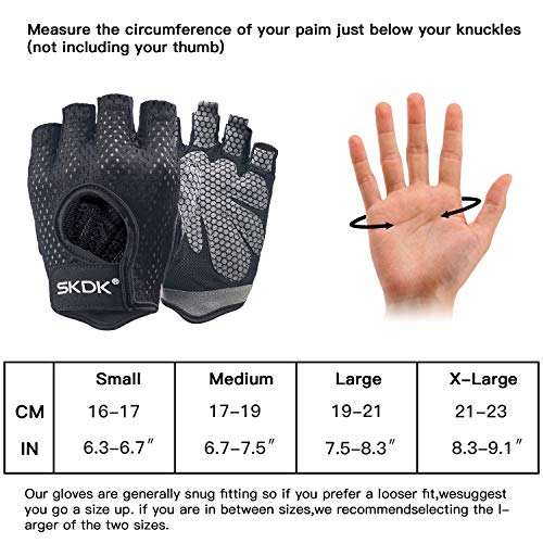 Fingerless Gloves Breathable Workout Exercise Gloves Fitness Gloves Mitten , Shock-Absorbing Foam Pad Palm,Man/Women Gym Gloves for Fitness,Bodybuilding,Cycling Crossfit Exercise Gloves (Black, XL)