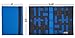 Strapbook Elastic Grid Organizer Book for Electronics Accessories Travel Cables Chargers and More (Blue)