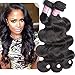 Darlena 8A Brazilian Virgin Hair Body Wave 3 Bundles 22 24 26 inch Virgin Human Hair Bundles Brazilian Hair Weave Total 300 Grams Natural Color