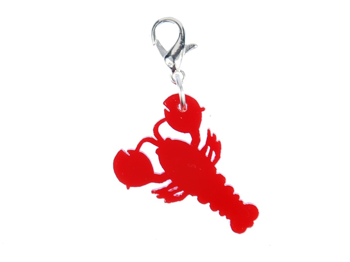 Miniblings Lobster Charm Pendant For Bracelet Wristlet Acrylic Cancer Red