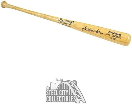 ryne sandberg autographed bat