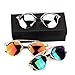 CMK Trendy Kids Mirrow Lens Cateye Sunglasses For Girls Teen Classic Style