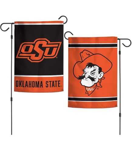 Oklahoma Sooners Garden Flag – NCAA Licensed – 12.5" X 18" – Briarwood Lane – Double-Sided Image