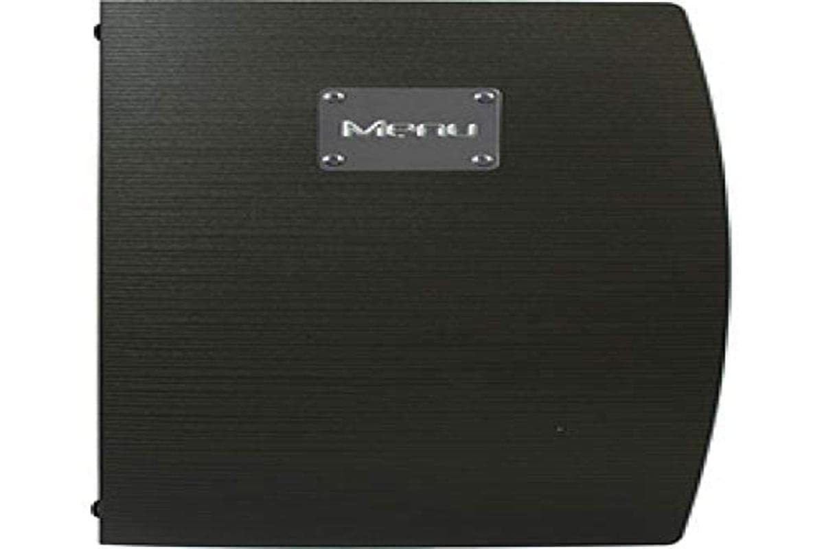 Securit Rio A5 Business Card - Black - Menu Metal Label