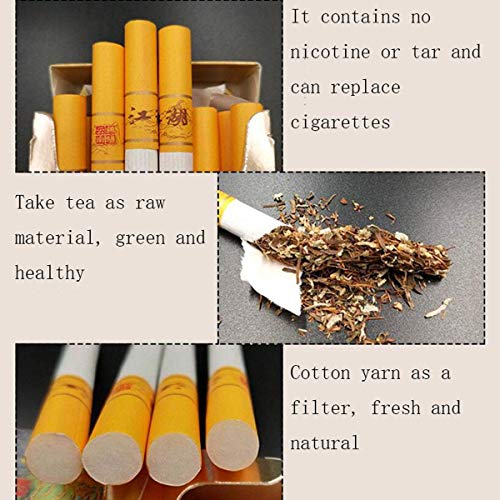 smoking tea cigarettes Green Tea Herbal Cigarettes Fruit Tea Smoke, Black Tea Jasmine Tea Chinese  Herbal Cigarettes Tobacco-Free Nicotine-Free, Cigarette Substitutes (Oolong  Tea-Thick,10 Pack) in Saudi Arabia