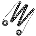 Maxdot 1 Yard Grommet Tape Eyelet Tape Cotton Tape Eyelet Twill Tape and 3 Yards Cotton Drawcord (Black)