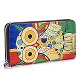 Womens RFID Blocking Wallet Clutch Leather Long Wallet Card Purse Handbag