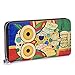 Womens RFID Blocking Wallet Clutch Leather Long Wallet Card Purse Handbag