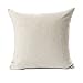 Wonder4 Cotton Linen Square Throw Pillow Case Cushion Cover for Living Room Watercolor Blue Crab 18'Inches