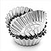 TXIN 20 Pack Egg Tart Aluminum Cupcake Cake Cookie Mold Pudding Mould Tin Baking Tool(L)