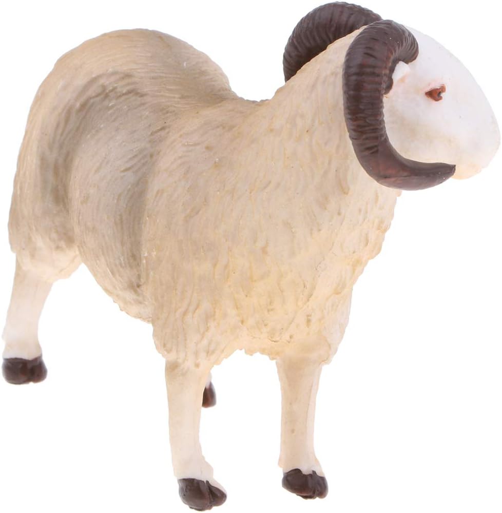 B Blesiya Realistic Bighorn Sheep Farm Animal Model Figure Toy for Kids