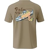 Palmyth Fishing Shirts for Men Short Sleeve T-Shirt UPF 50+ Sun Protection UV Tee