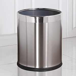 Bote de basura Moderno Moda Doble Capa De Basura Bin, Ronda Ninguna