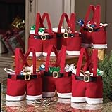 Collections Etc - Santa Pants Gift And Treat Bags