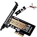 Speedbyte M.2 PCIe Adapter with M2 SSD Fan Cooler Heatsink. M2 NVME (M Key ) 2280 2260 2242 2230 to PCIe 3.0 x 4 Adapter Host Controller Expansion Card Low Profile Bracket for Motherboard PCI Express