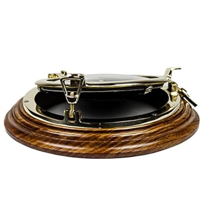 Nagina International 10" Premium Wooden Based Nautical Brass Ship's Porthole Time's Quartz Clock | Pirate Home Decorative Wall Hanging 51fv9Q9rwDL