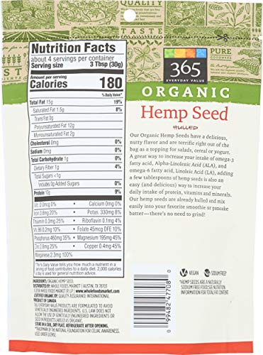 365 by Whole Foods Market, Hemp Seed Organic, 4 Ounce - Image 3