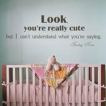 Amazon Com Baby Nursery Wall Decal Finding Nemo Wall Quote