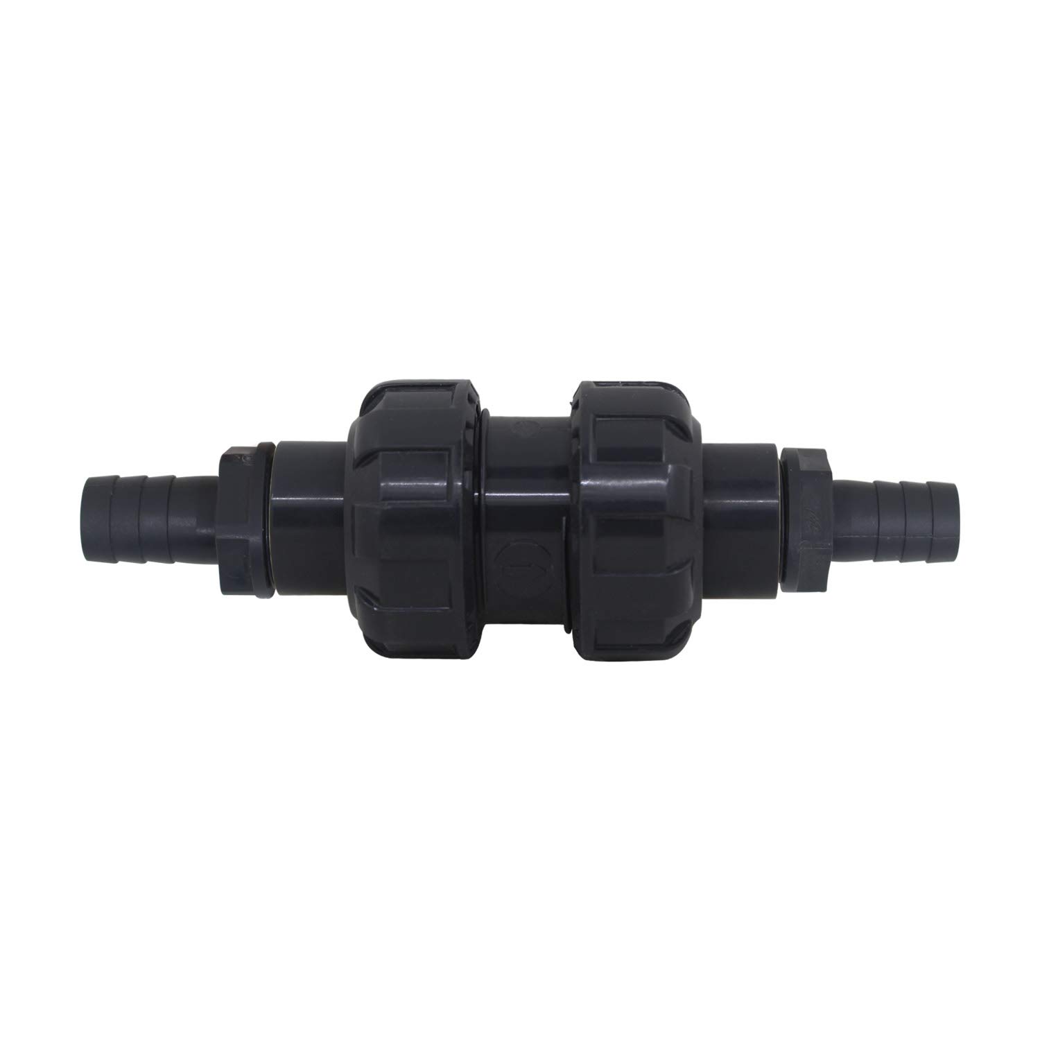 OemClima PVC Ball Check Valve, 1/4 in Threaded Inlet, 25mm BSPT Outlet, Anti Return Valve for Sewer, Swimming Pool, Kitchen Drain