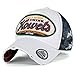 ililily Howel's Camouflage Baseball Mesh Cap Distressed Vintage Trucker Hat, White