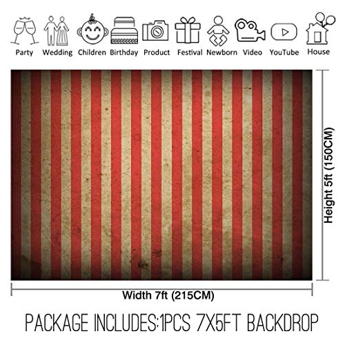 Allenjoy 7x5ft Evil Halloween Circus Carnival Backdrop For