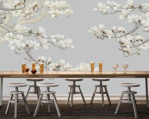 Papel Pintado 3d Flor De Magnolia Blanca Simple Fotomurales Salon
