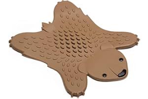 OTOTO Trivet for Kitchen Counter - Hot Pot Holder Trivet for Table - BPA Free Hot Pads for Kitchen Counter - Heat Resistant Silicone Trivet, Hot Plate Mat for Pots, Pans, Hot Dishes (Grizzly Brown)