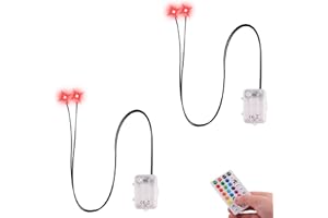 MAKEVIVI 3 waterproof battery box, RGB + timer + remote control + 2 bulbs (Batteries Included)