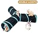 Cat Tunnel Toys Large Longer Collapsible Crinkle Pet Play Tubes Tunnel 3 Way with Fun Ball for Cat, Puppy, Kitty, Kitten, Rabbit