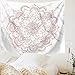 Indusleaf Pink Mandala Tapestry Wall Decor for Bedroom Women Hanging Bohemian Living Room Girls Boho Medallion Gary Marble