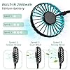 GOAMZ Lazy Neck Fan USB Portable Mini Wearable Neckband Fan with Led Light Dual Neck Flexible for Face,Aromatherapy for…