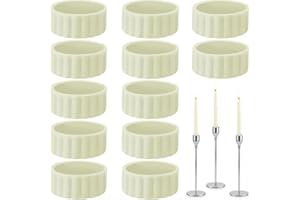 12 Pcs Silicone Taper Candle Grippers Candle Hugger Gaskets, Upright Fitters Holders Small Accessories Protectors Elasticity 