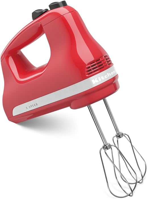 KitchenAid 606319-KHM512WM Watermelon 5-Speed Ultra Power Hand Mixer