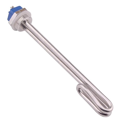 AIICIOO Heizstab Edelstahl 220V 2KW?BSP 1 Zoll Heizpatrone?Wasser Heizelement in Premium-Qualität?Flansch Außendurchmesser 30