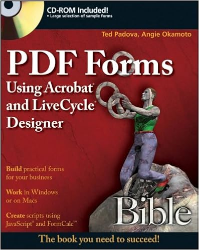 Pdf Forms Using Acrobat And Livecycle Designer Bible Padova Ted Okamoto Angie 9780470400173 Amazon Com Books
