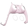 eXtremeRate Cherry Blossoms Pink Decorative Trim Shell Compatible with p s 5 Controller, DIY Replacement Clip Shell, Custom Plates Cover Compatible with p s 5 Controller with Accent Rings