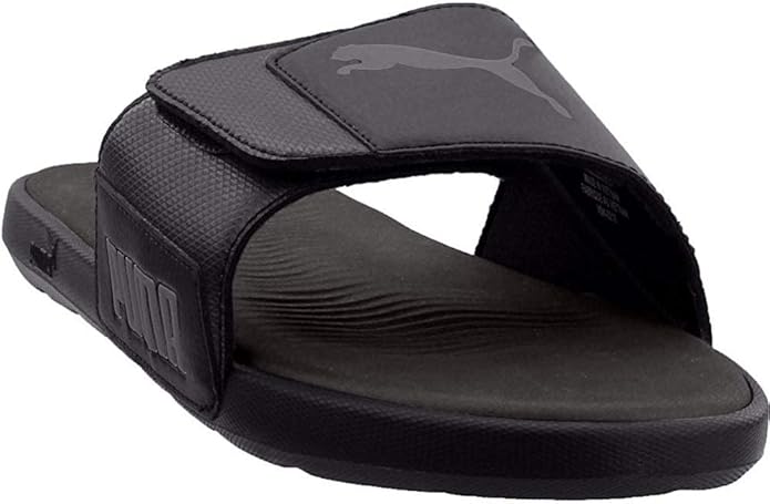 puma slides mens gray