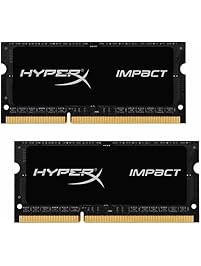 Kingston Technology HyperX Impact 16GB (2 x 8G) 204-Pin DDR3 SO-DIMM DDR3L 1600 MHz (PC3L 12800) Laptop Memory Model HX316LS9IBK2/16