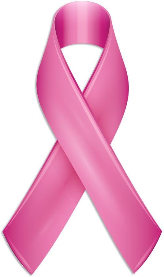 Pink Ribbon Stickers | Official Breast Cancer Awareness | Full Color 50 Pack